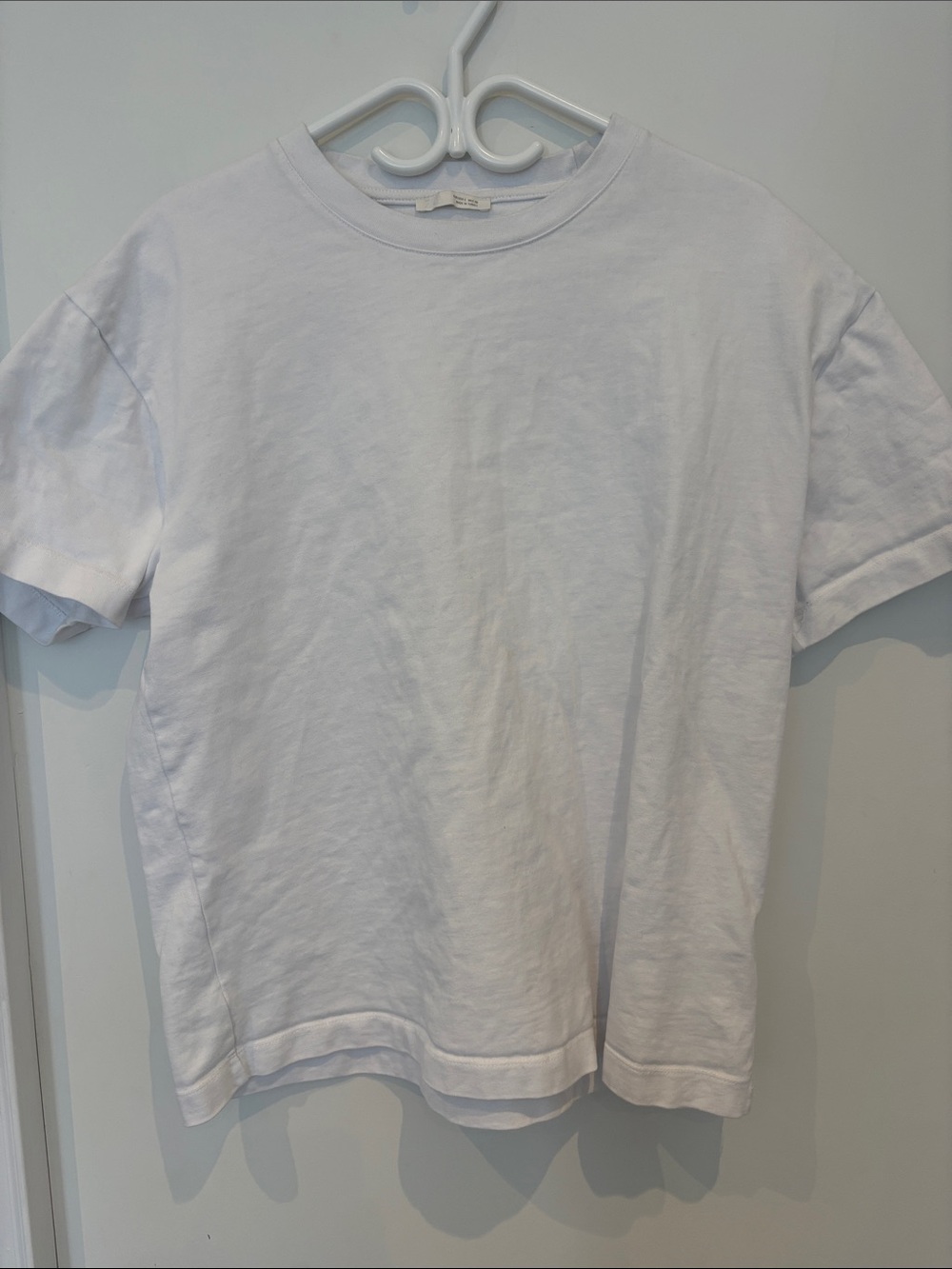 Zara White Short Sleeve Crewneck Tee